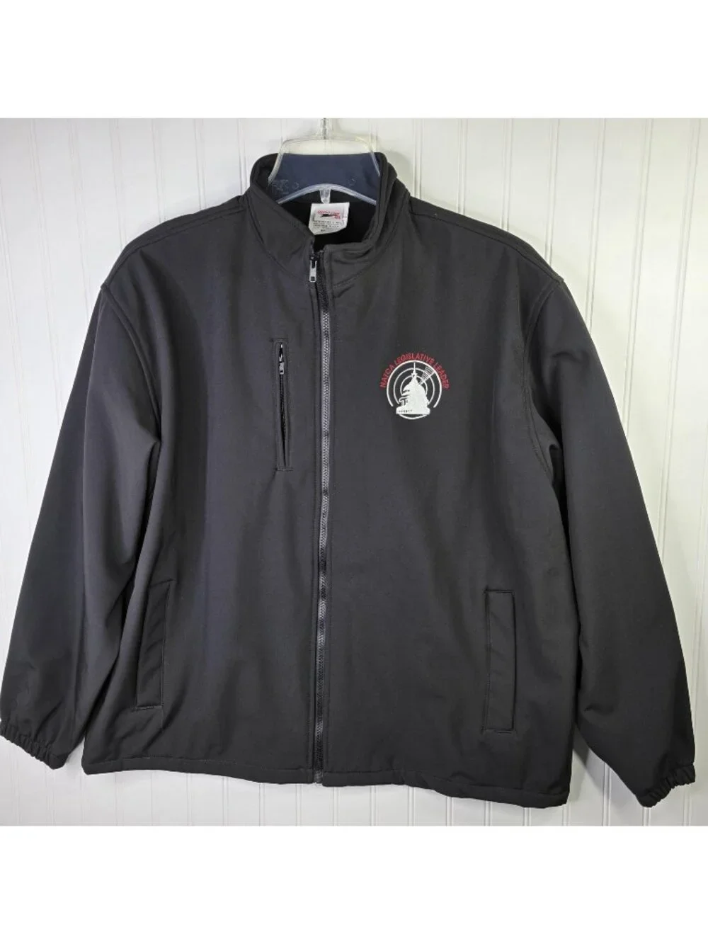 Vintage NATCA Air Traffic Controller Jacket XL Black USA Union Made ATC Aviation